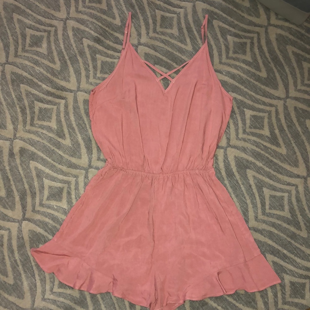 Pink Tank Top Romper